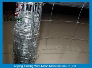 Quality Hot Dip Galvanized Field Fence Rectangle Hole Shape For Livestock Protection wholesale