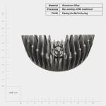 Corrosion Resistant Die Cast Heat Sink / Cast Aluminum Heat Sink