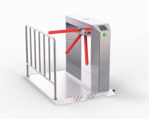Quality Fingerprint RS485 Communication 304 Stainless Steel Tripod Turnstile wholesale