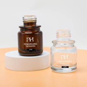 Quality Skin Care Oil Packaging Glass Dropper Cap Bottle Mini Amber Color Customized wholesale