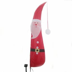 Quality Holiday Solar LED Garden Flag Santa Claus wholesale