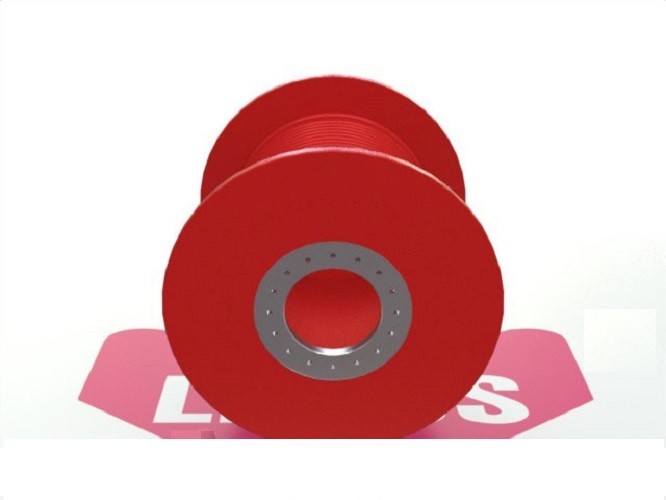 Gray Carbon Steel Cable Winch Drum Lebus Grooved For Mining