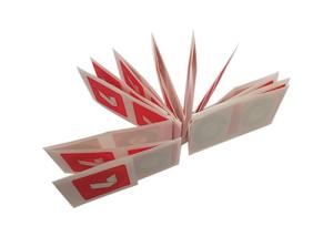 Quality 1000pcs/Roll Coated Paper RFID Chip Sticker Label ISO14443A 86x54mm wholesale