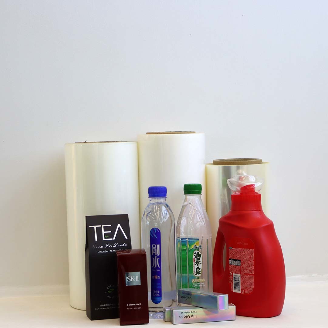Custom Width Bopp Transparent Film Polyester Laminating Film For Daily Cosmetics Label Printing