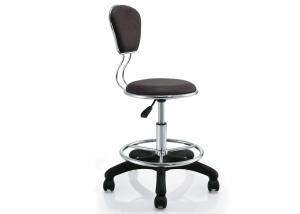 Quality Seat Hight Adjustable Bar Chair Backrest For Hair Salon , Brown Color wholesale