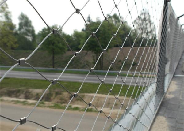 40mm- 80mm Stainless Steel Cable Netting Flexible Woven Wire Mesh