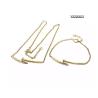 Buy cheap Anniversary Stainless Steel Jewelry Set Love Token Nail Bracelet And Necklace from wholesalers