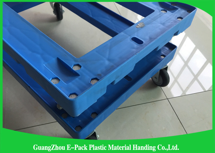 Eco - Friendly Tic Moving Dolly 4 Wheel Plastic Frame For Platform Industrial