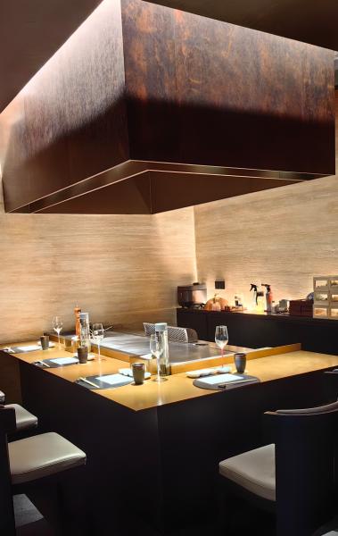 Customized Decoration Furniture Commercial Teppanyaki Grill Table 500x380mm