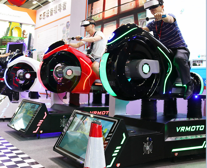 Racing Roller Coaster 9D VR Chair VR Remote Movie Power For Shopping Mall