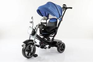 Quality Healthy Kids Tricycle Bike Stroller With Covered And Light Music Rotating Seat wholesale