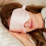Amazon 100% silk custom embroidery printing LOGO sleeping eye masks manufcture