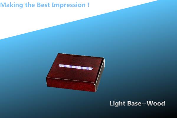 LED LIGHT ROSEWOOD BASE/CRYSTAL AWARD BASE/BLACK LIGHT BASE/LED LIGHT BLACK WOOD