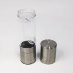 2 in 1 plastic jar 258g 80ml stainless steel pepper mill