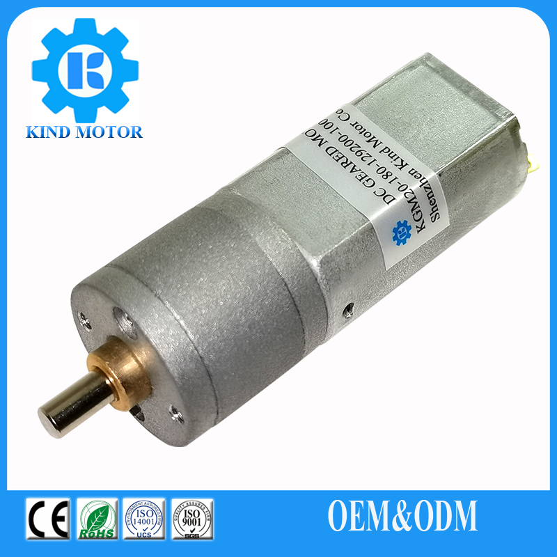 China Supplier high torque mini 6v 9v 12v 24v carbon brush 20mm 22mm dc planetary gear box reduction motor with encoder
