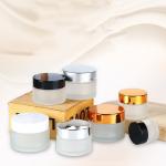 120ml Clear Glass Cosmetic Bottle UV Electroplating For Skincare Packaging