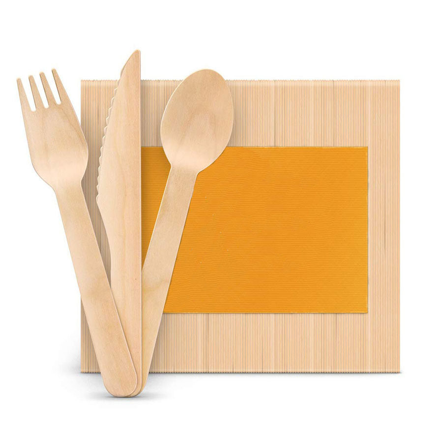 Wooden Silverware Natural Birchwood Biodegradable Cutlery Compostable