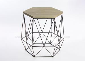 Quality Hexagon Wire Width 40cm Height 42cm Metal Basket Coffee Table wholesale