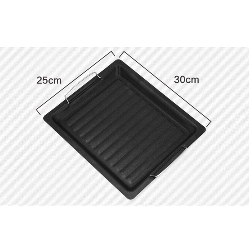 Affordable Grill Pan Non Stick Frying Pan Rectangle Camping Outdoor Cookware