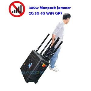 Quality 400w Mobile Phone Signal Jammer 8 Antennas 2G 3G 4G 5G GPS 500m Range Military Used wholesale
