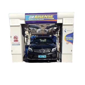 Quality Fully Automatic ExpressTunnel Car Wash Machine with 9 Brushes Conveyor Belt for North/South America Market wholesale