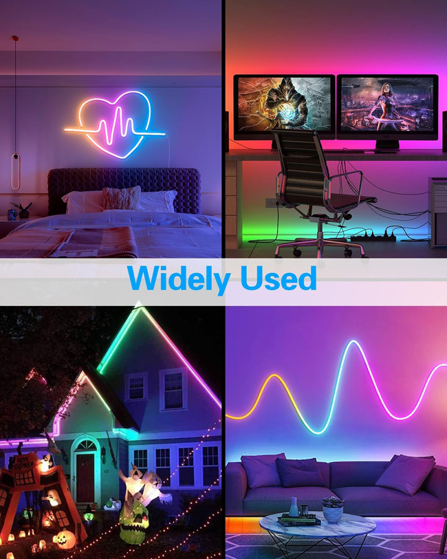 5V Addressable Neon Light Strip With 72 LEDs And 72 WS2811 Integrated Circuits/M
