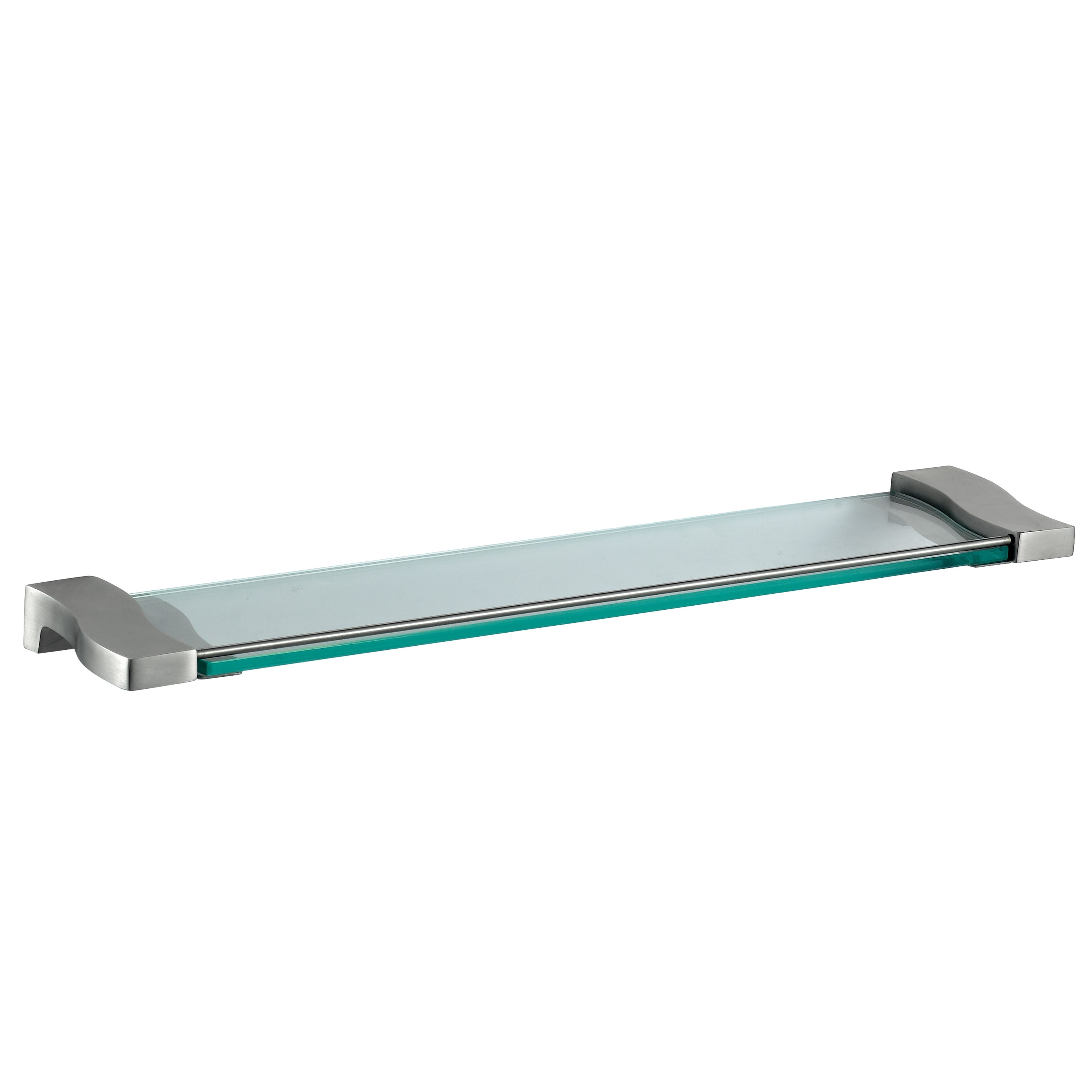 SUS304 Stainless Steel Bathroom Rack OEM Tempered Glass Shower Shelves
