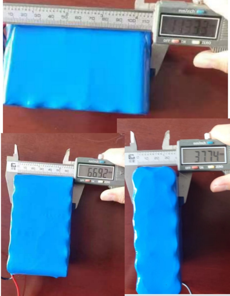 18650 Li Ion Battery 11.1V 8Ah 3S4P Custom Battery Pack with Compact Size