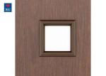 Swing Security Black Walnut Wood Fire Rated Glass Doors