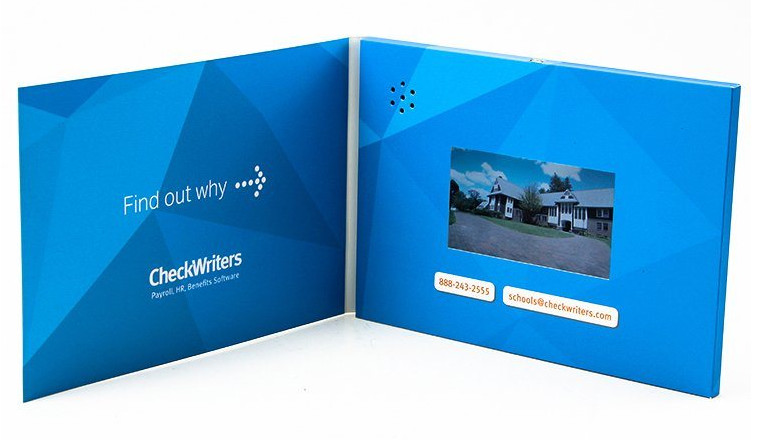 4.3 inch LCD video brochure card, advertising video player, lcd video cards