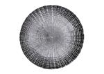 Baroque Style Retro Round Crystal Glass Plates 32cm 13 Inch