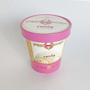 Quality Custom Printed Ice Cream Paper Cup With Lid For Frozen Yogurt 14oz 420ml wholesale