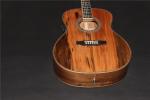 AAAA all Solid imported apple wood OM body style acoustic electric guitar