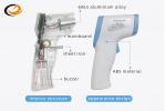 Luminous Display Digital Laser Thermometer , Blue Digital Temperature Gun