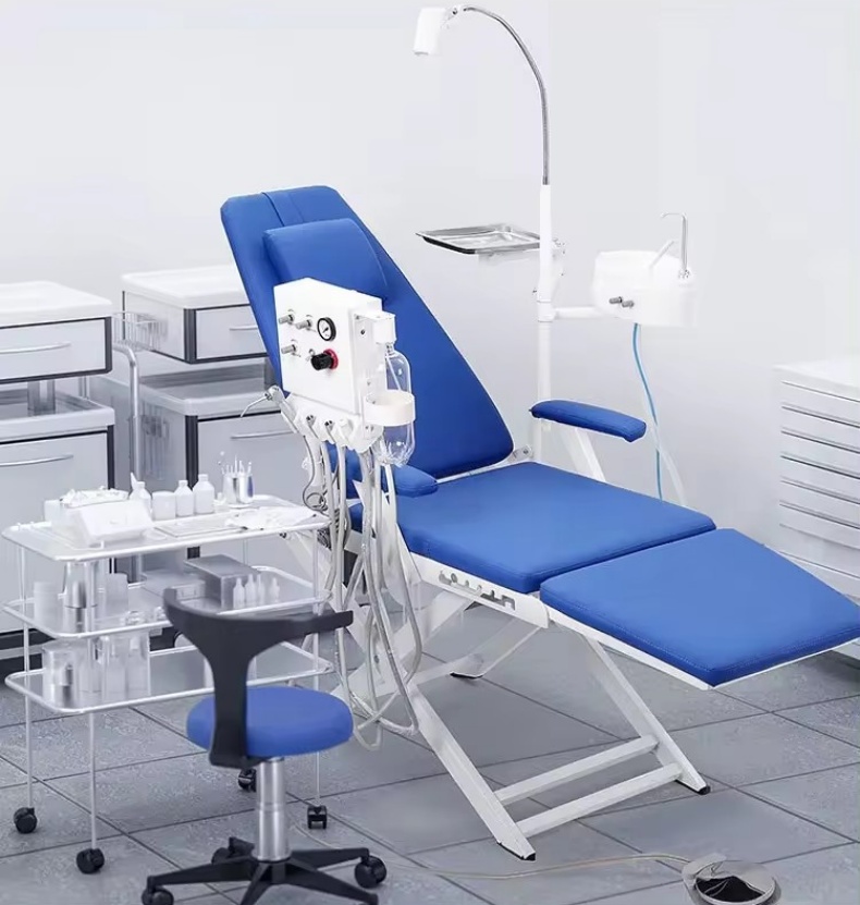 Plan B For Dentist Portable Folding Dental Chair Light Weight Portable Dental Chair With Dental Turbine