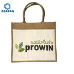 Fashionable Shopping Cotton Cloth Linen Jute Burlap Tote Bag