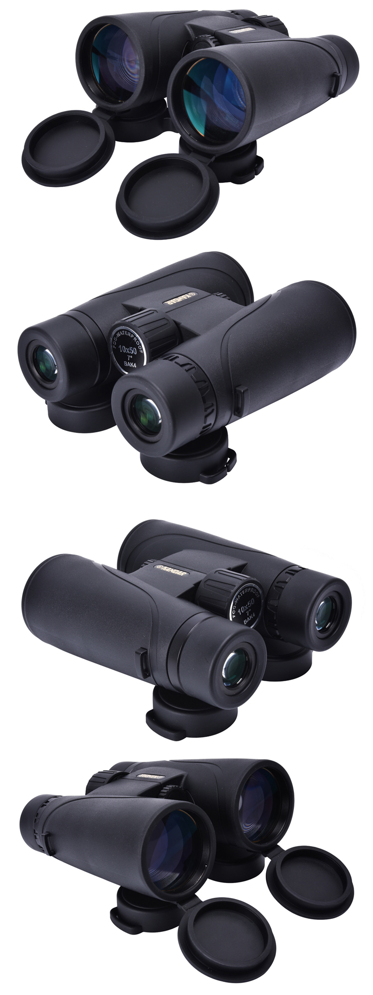 Outdoor Sports Binocular KANDAR 10x50 Waterproof and Anti-Fog with 50mm Objective Diameter