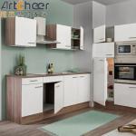 Modern Style Melamine Finish Plywood Carcase Kitchen Cabinet with Tall Cabinet