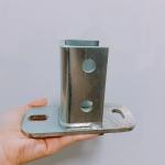 Post Bases Single Strut Channel Fittings 8in Electroplated 6 Holes