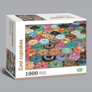 Quality Personalized 1000 Pieces Donuts Childrens Jigsaw Puzzles Games For Adults wholesale