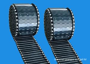 Quality 2000mm Width SS316 Chain Plate Conveyor Belt For Chip / Debris wholesale