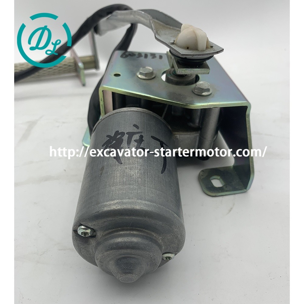 SY75C Excavator Spare Parts Wiper Motor Assembly 60313171 24 VDC
