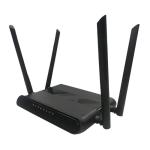 Black Plastic Gpon Optical Network Terminal 4 Antennas 2.4/5G Dual Band Wifi
