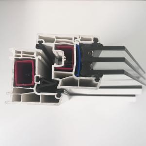 Quality GKBM 65 White UPVC Casement Window Profiles For Interior And External wholesale
