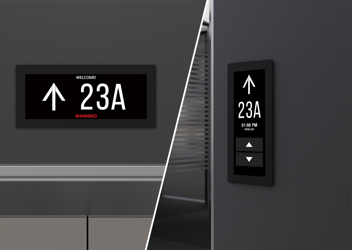 Integrated COP Elevator LCD Display DC24V With Capacitive Touch