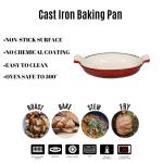 Enameled Cast Iron Oval Pan 26x15.5x4cm Special Shape Serve Desserts