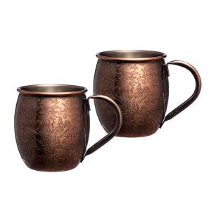 Quality Office and Cafeteria Copper Moscow Mule Cup Stainless Steel Wine Mug With Handle wholesale