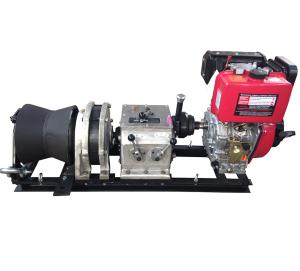 Quality Diesel Wire Rope Winch Cable Pulling Machine Capacity 50KN 5 Ton Fast Speed wholesale