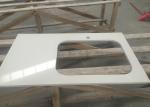 Engineered Artificial Stone Slab Countertop With Sink Shape Ease Edged