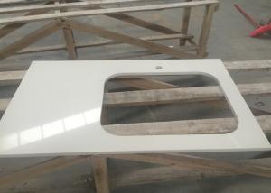 Quality Engineered Artificial Stone Slab Countertop With Sink Shape Ease Edged wholesale